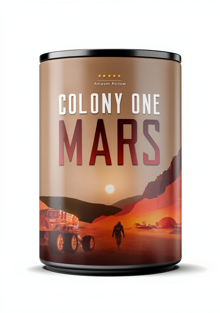 Installing Colony Mars Science Fiction Kindle Book Series Outer Planet on a wooden desk