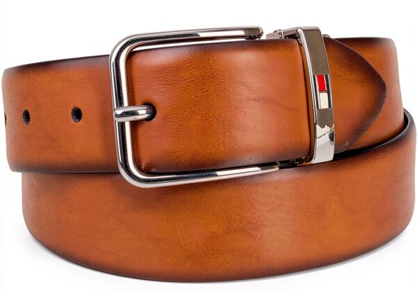 Tommy Hilfiger Boys Reversible Belt Brown Black Sports-1