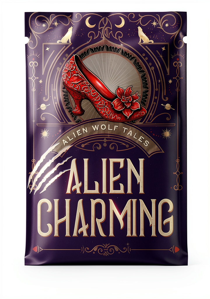Installing Alien Wolf Tales Science Fiction Romance Kindle eBook Series on a wooden desk
