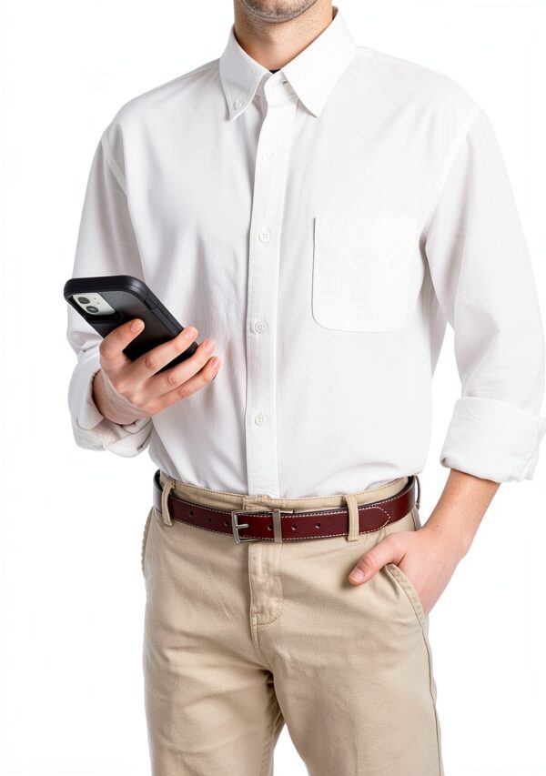 Steve Madden Boys Reversible Belt Vegan Leather Sizes-3