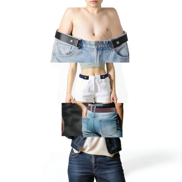 JIYIN Boys Elastic Belt No Buckle Stretch Web Belt-3