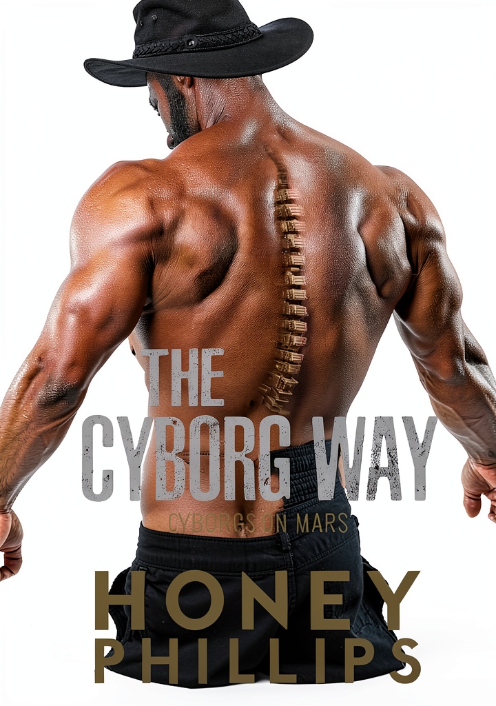 Cyborgs on Mars eBook cover showcasing futuristic cyborg characters on a Martian landscape