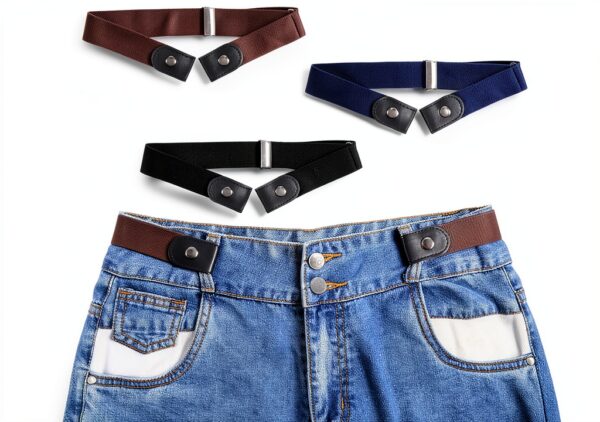 JIYIN Boys Elastic Belt No Buckle Stretch Web Belt-6