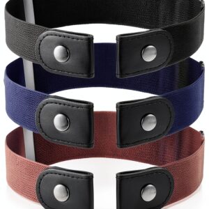 LXUEJIE Boys No Buckle Belt Stretch Elastic Adjustable-0