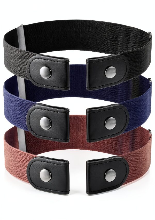 LXUEJIE Boys No Buckle Belt Stretch Elastic Adjustable-0