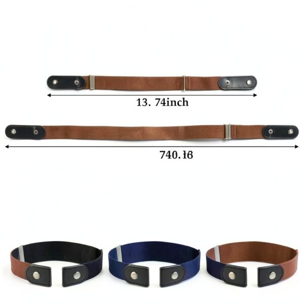 LXUEJIE Boys No Buckle Belt Stretch Elastic Adjustable-1