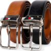 Tommy Hilfiger Boys Reversible Belt Brown Black Sports-0