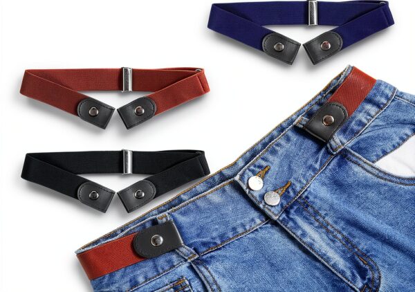 LXUEJIE Boys No Buckle Belt Stretch Elastic Adjustable-6