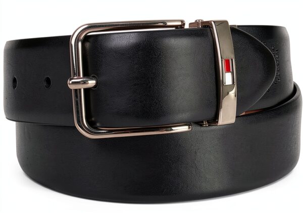 Tommy Hilfiger Boys Reversible Belt Brown Black Sports-2
