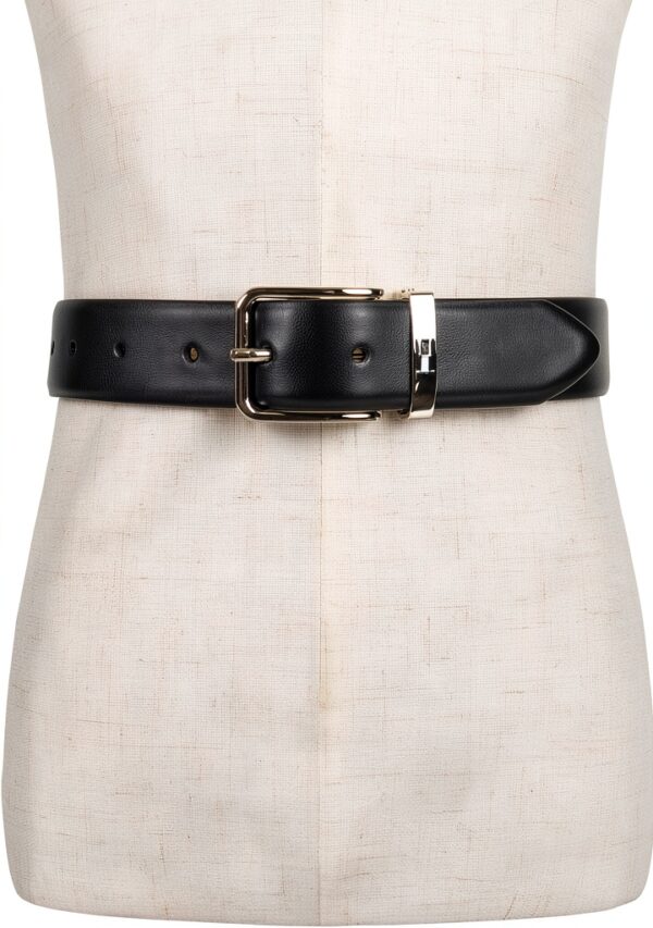 Tommy Hilfiger Boys Reversible Belt Brown Black Sports-5