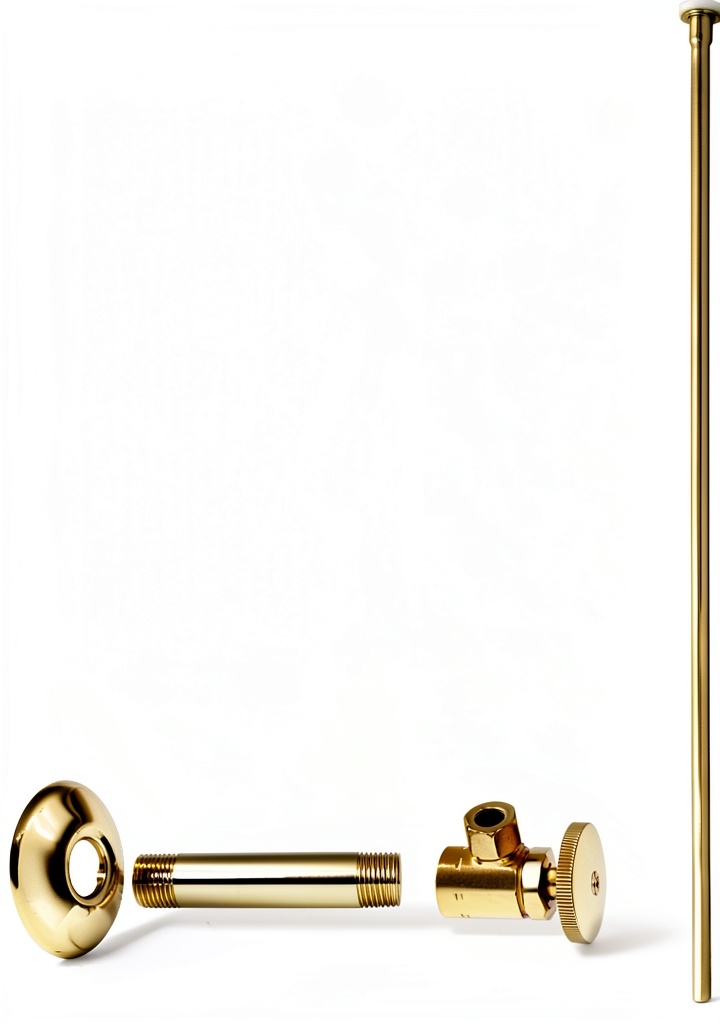 Westbrass angle stop valve installed under a toilet tank