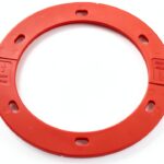 Oatey Toilet Flange Spacer Kit Red Plastic 0.125-0.75 Inch Sizes-0