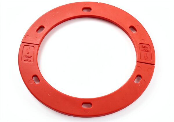 Oatey Toilet Flange Spacer Kit Red Plastic 0.125-0.75 Inch Sizes-0