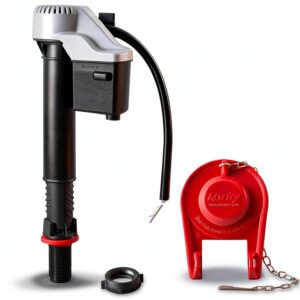 Korky 2 Inch Toilet Flapper Kit Silver Rubber Fill Valve 818MP-0
