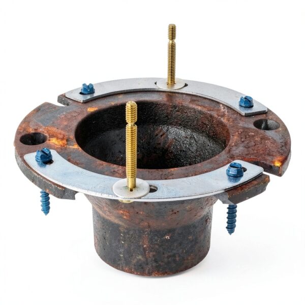 Fernco Fix-A-Flange Complete Toilet Repair Kit Silver 2‑Kit-2