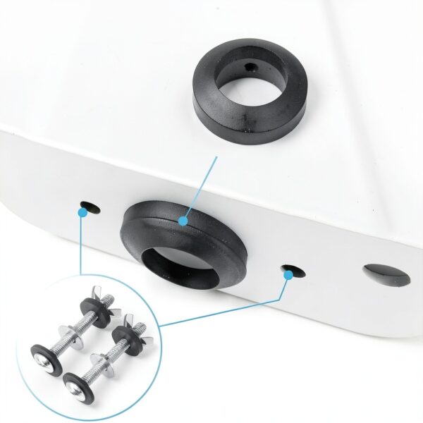 Jamini Toilet Tank Repair Kit Model JM-007 with Stainless Steel Bolts-1