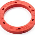 Oatey Toilet Flange Spacer 3/4 Inch Red Round Plastic Extender-0
