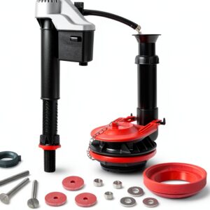 Korky Toilet Repair Kit 5010MP Black Red Silver Fill Valve-0