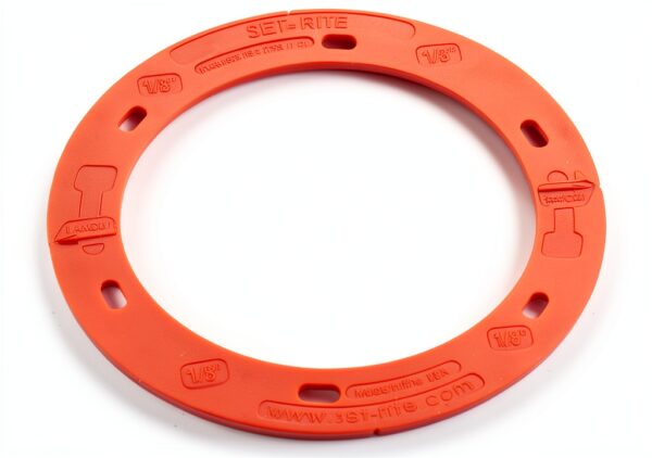 Oatey Toilet Flange Spacer Kit Red Plastic 0.125-0.75 Inch Sizes-2