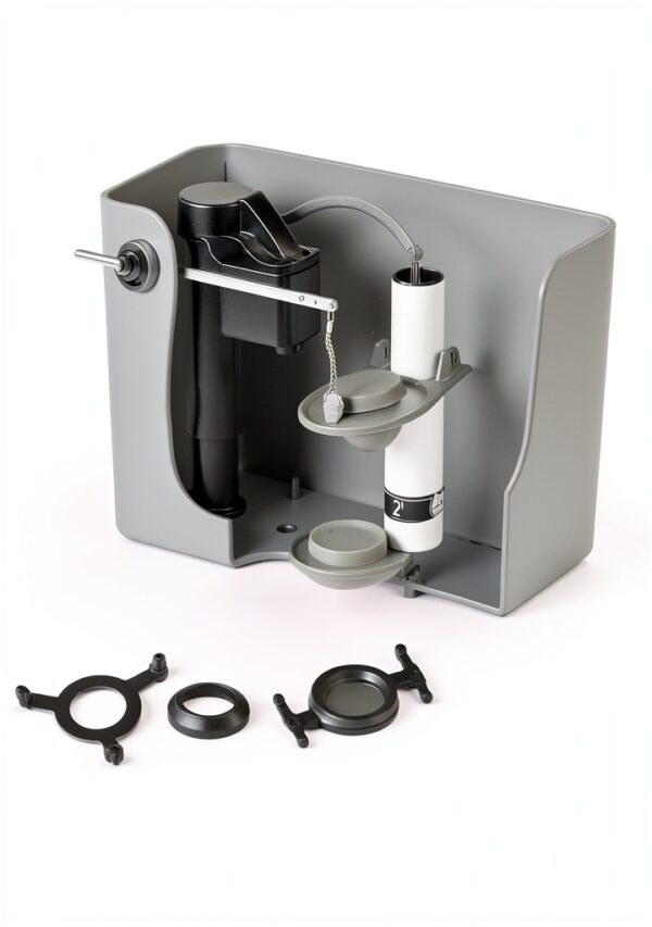 Korky Toilet Repair Kit 4010MP Floor-Mounted Plastic Rubber Set-6