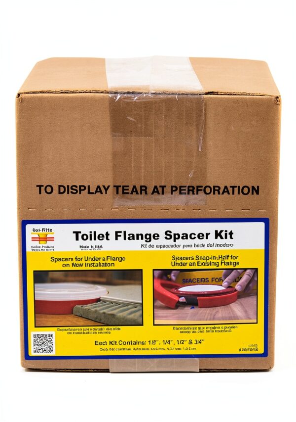Toilet Repair Spacer Kit Oatey - 4 Piece Wax Free Set-3