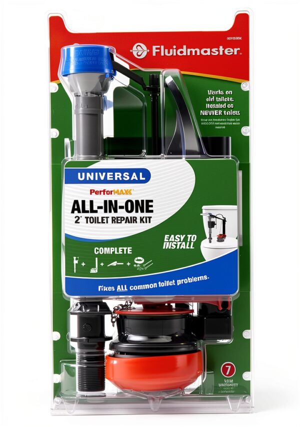 Fluidmaster PerforMAX Toilet Repair Kit 1 Install Fill Valve Flapper-2