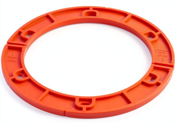 Oatey Toilet Flange Spacer 0.25 Inch Red Round Plastic Extender-1