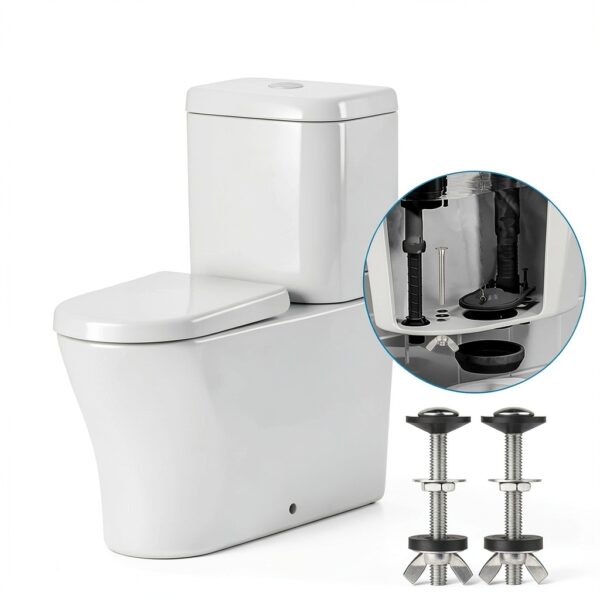 Jamini Toilet Tank Repair Kit Model JM-007 with Stainless Steel Bolts-5