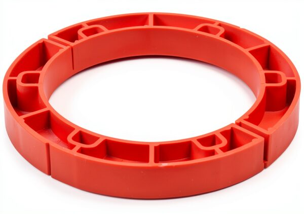 Oatey Toilet Flange Spacer 3/4 Inch Red Round Plastic Extender-1