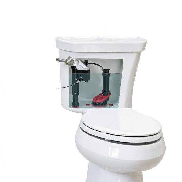 Korky Toilet Repair Kit 4010MP Floor-Mounted Plastic Rubber Set-5