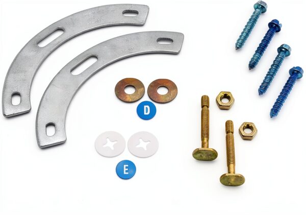 Fernco Fix-A-Flange Complete Toilet Repair Kit Silver 2‑Kit-7