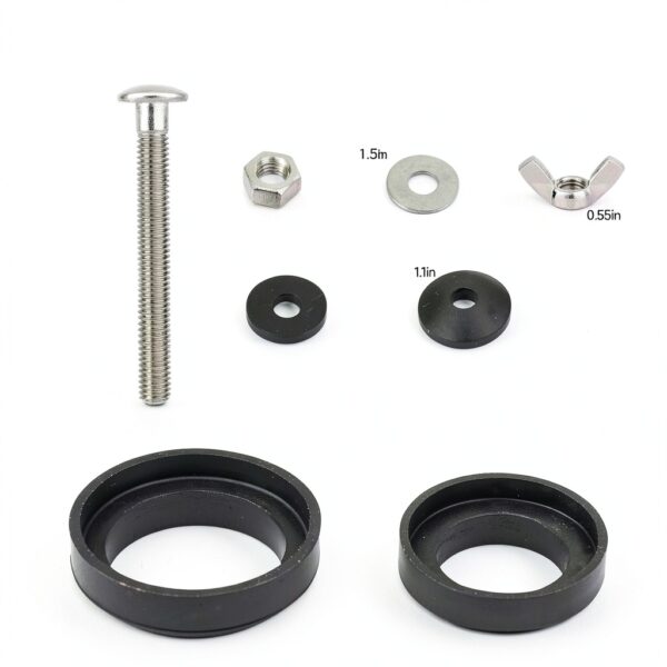 Jamini Toilet Tank Repair Kit Model JM-007 with Stainless Steel Bolts-4
