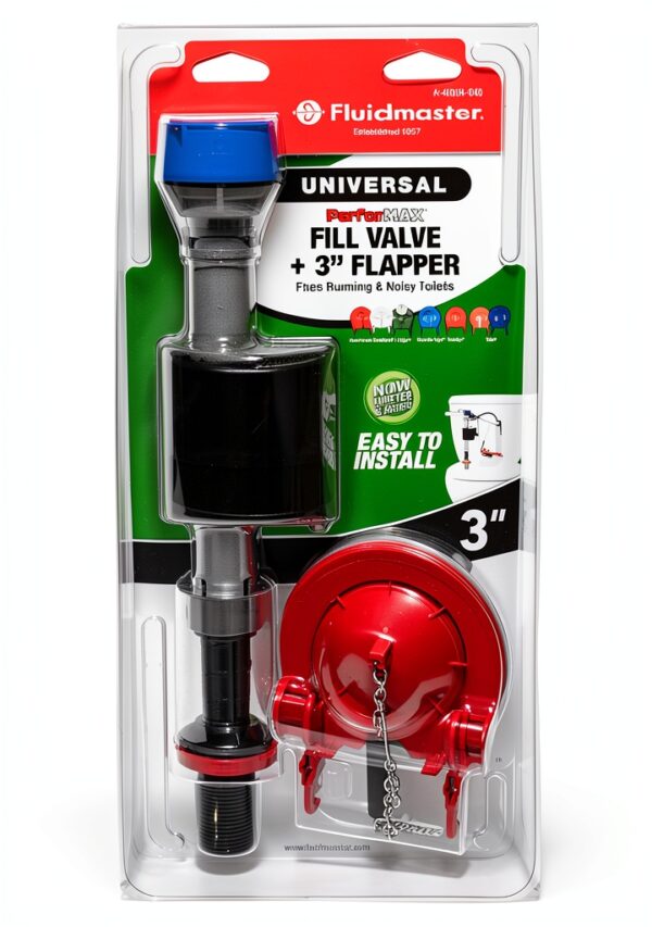 Fluidmaster PerforMAX Toilet Fill Valve Kit with 3‑Inch Flapper-5