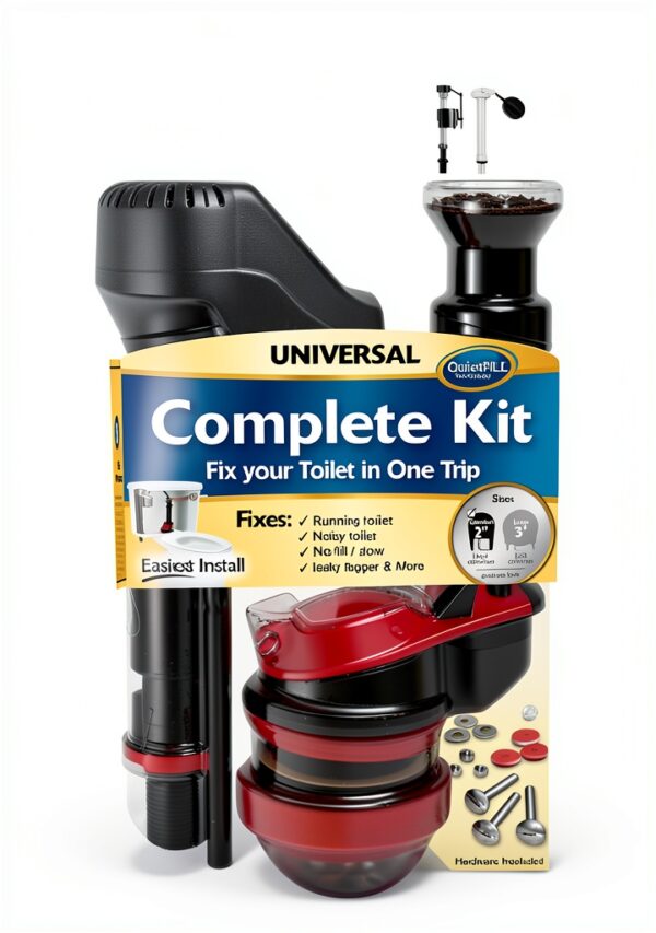 Korky Toilet Repair Kit 4010MP Floor-Mounted Plastic Rubber Set-7