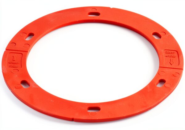 Oatey Toilet Flange Spacer Kit Red Plastic 0.125-0.75 Inch Sizes-1