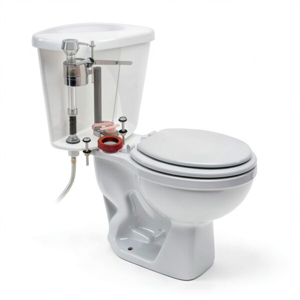 Fluidmaster Toilet Repair Kit 6102 with Gasket and Brass Bolts-2