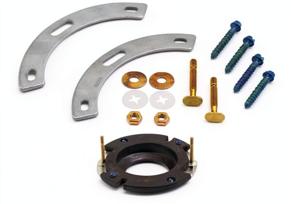 Fernco Fix-A-Flange Complete Toilet Repair Kit Silver 2‑Kit-0