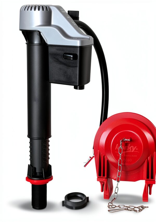 Korky Toilet Repair Kit Fill Valve Flapper Red 7-3/4 to 13-1/2 In-0