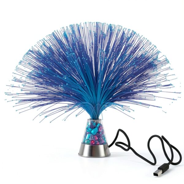 13 inch USB Corded Lamp JALORDE Color Crystals-0