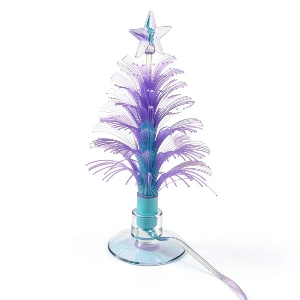 USB Powered 7-Color Fiber Optic Christmas Tree with Star Top TINNZTES-8