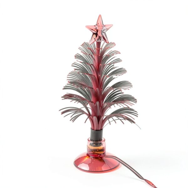 USB Powered 7-Color Fiber Optic Christmas Tree with Star Top TINNZTES-7