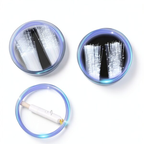 Fiber Optic Lights VAIPI 50 Pack Glow Sticks with 3 Light Modes-3