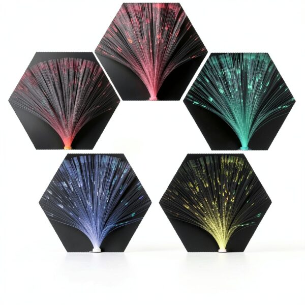 Fiber Optic Lamp 16 pcs Patelai Color Changing Crystal Base Bulk Set-4