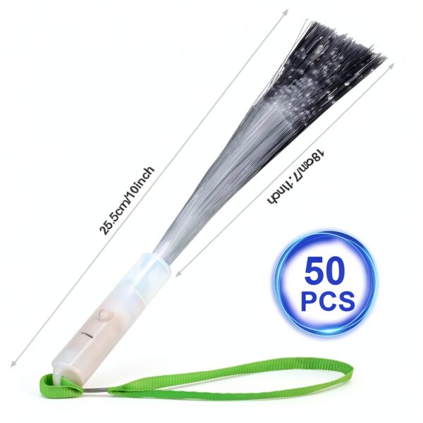 Fiber Optic Lights VAIPI 50 Pack Glow Sticks with 3 Light Modes-2