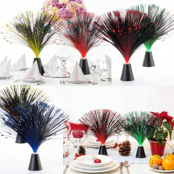 Fiber Optic Lamp 16 pcs Patelai Color Changing Crystal Base Bulk Set-6
