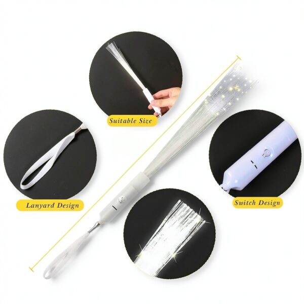 Fiber Optic Wand Junkin 200pcs LED with Constant Light for Events-1