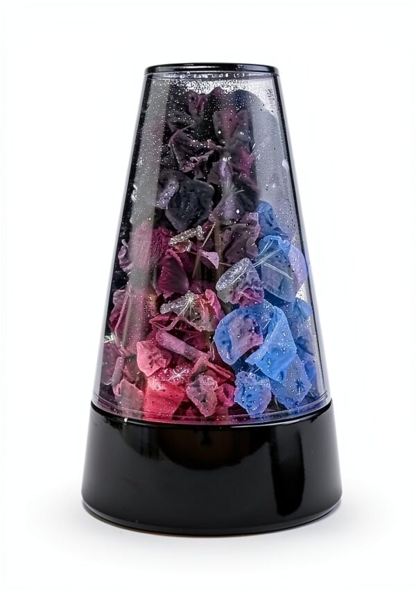 Colour Changing Fibre Optic Crystal Lamp cxvx 13.5" Mood Battery Lamp-1